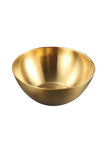 Morponi Lüks Gold Çelik Karıştırma Kabı Goldmix 2000 Ml 25 Cm Gold