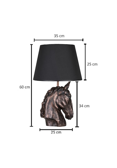 Qdec Modern Dizayn At Abajur Gri Bej Diğer