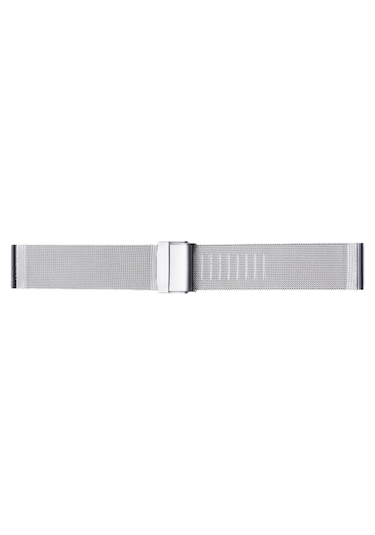 Paslanmaz Çelik Milano İnce Hasır Kordon - Silver - 8mm