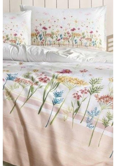 Özdilek Nev Spring Garden Nevresim Takımı Çift Kişilik Somon - Lastiksiz Somon