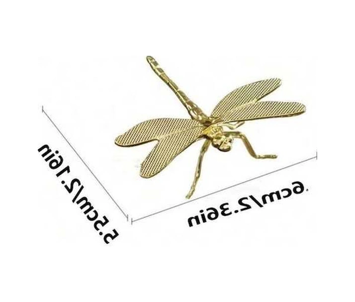 Trendooze Altın Dragonfly Metal Koleksioner Figür, Gaojunshop01 Çay Arkadaşı, Oturma Odası Dekoru