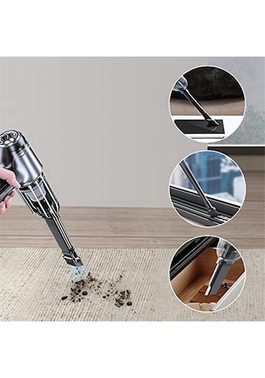 Amigaelegant Araba Elektrikli Süpürgesi, 12000pa Yüksek Güçlü Mini Taşınabilir Elektrikli Süpürge
