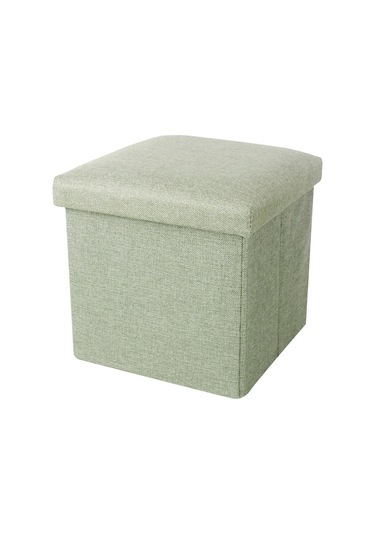 Sones Ana Sayfa Katlanabilir Kumaş Saklama Sandalyeleri Çok İşlevli Kare Kanepe, Renk: Çim Yeşili