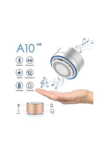Dongjing A10 Kablosuz Bluetooth Hoparlör Küçük Çelik Tabanca