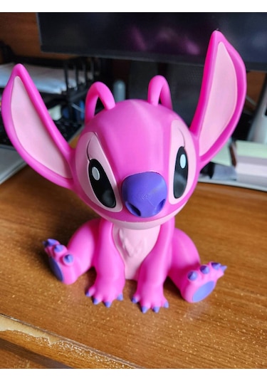 Sevimli Pembe Fantastik Figür Masa Üstü Dekor 23cm