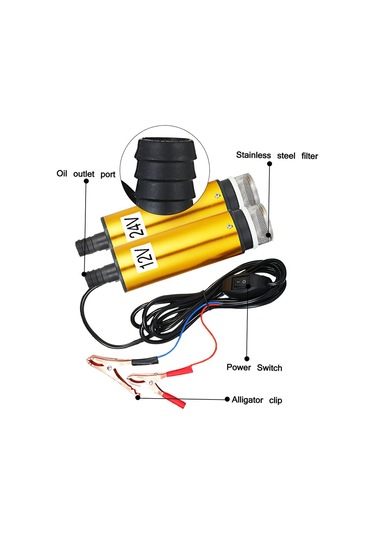 Dc 12 V / 24 V Dalgıç Pompa Pompalama İçin Dizel Yağ Su 51mm Su