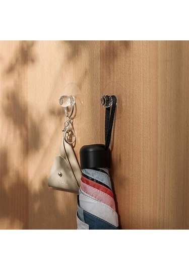 2 Adet Kristal Kendiliğinden Güçlü Yapışkanlı Kulp Askısı Tutma Kolu Altın - Krom