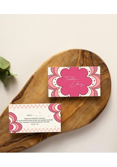 Çift Yön Kargo Paketleme Teşekkür Kartı Thank You Cart Pytktskk32