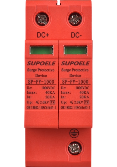 Konesam Dc 1000v Fotovoltaik 40ka Dalga Giderici, 2p Ray Montajlı, Mavi Isıkli, Enerji Koruyucu, Sigorta Aleti