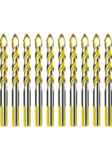 Xindoker 8mm Karbür Matkap Uçları 10'lu Set - Çelik Ve Beton Delme İçin Yüksek Kalite