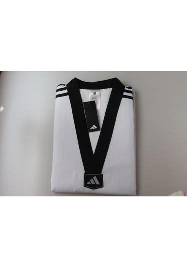 Adidas Adı-start 3 Şeritli Taekwondo Elbisesi Beyaz