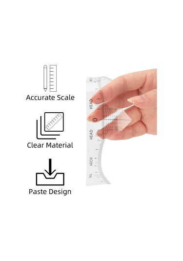 Padalink Pvc Sarı Kaş Kalıbı 50 Adet - Keskin Ölçüleriyle Simetrik Kaş Tasarımı, Tek Kullanımlık Sticker, Profesyonel Ve Başlangıç Seviyesi