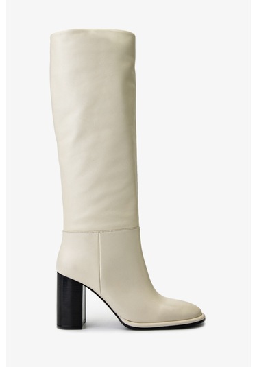 Valmenti Kadın Hakiki Deri Beyaz Casual Çizme 1046 6033 Bn Czm Sk24-25 Beyaz Dr Beyaz