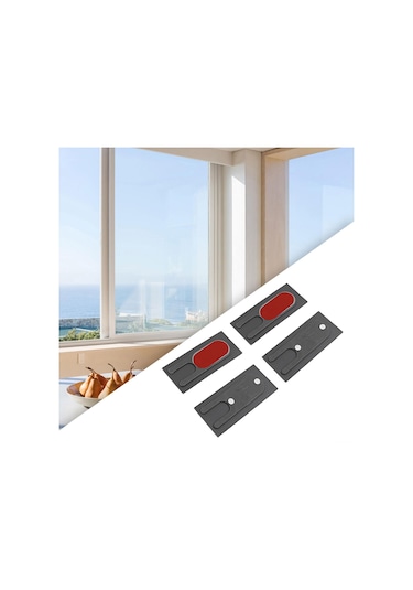 Suntek Sürgülü Kapı Penceresi Için 4 Parça Rüzgar Koyu-gri