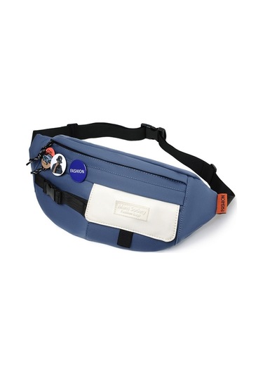 Sones Çok Fonksiyonlu Göğüs Çantası Omuz Çantası, Model: Mavi+rozet Çok Renkli