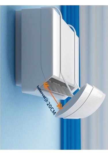 Ayarlanabilir Split Tipi Klima Hava Yönlendirici Klima Siperliği Klima Çarpması İçin Aparat