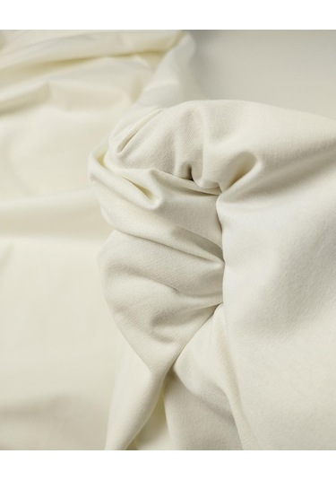 Ekru Renkte Pamuklu Kumaş En 150 Cm X Boy 225 Cm -10327 Ekru