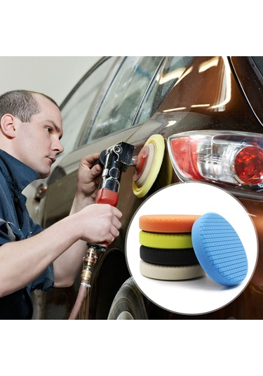 Yifomall 5'li Araba Cila Pedi Seti - 6,5 İnç Otomobil Ve Yatlar İçin Parlatma & Çizik Giderme
