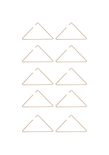 Edora Home 10'lu Rose Elbise Askısı Tişört Askısı - Metal Paslanmaz Rose