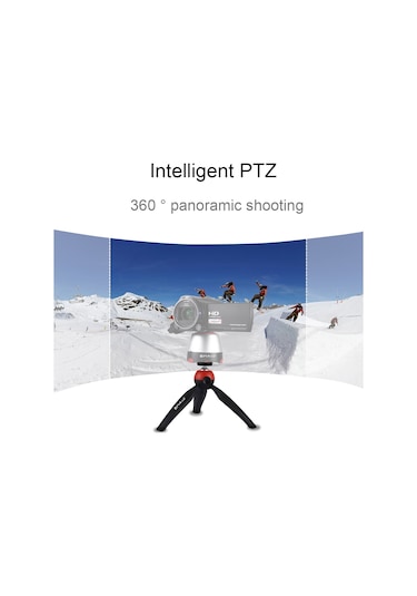 Akıllı Telefonlar İçin 360 Derece Top Kafa Ve Telefon Kelepçesi İle Puluz Cep Mini Tripod Dağı Kırmızı