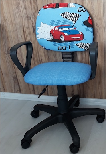 Çocuk Koltuğu Ofis Model Tekerlekli Döner Amortisörlü
