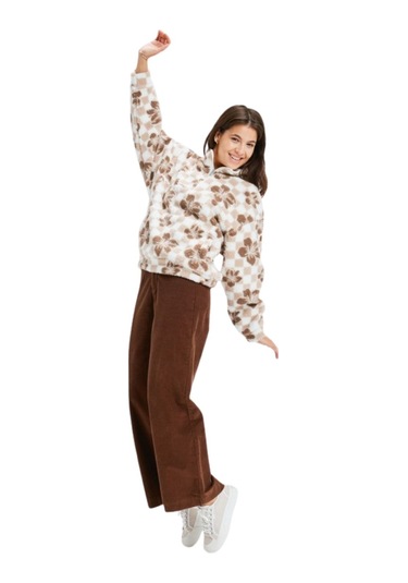 Roxy Roxy Jive Talking Bonded Kadın Kahverengi Polar Wbs5 Camel