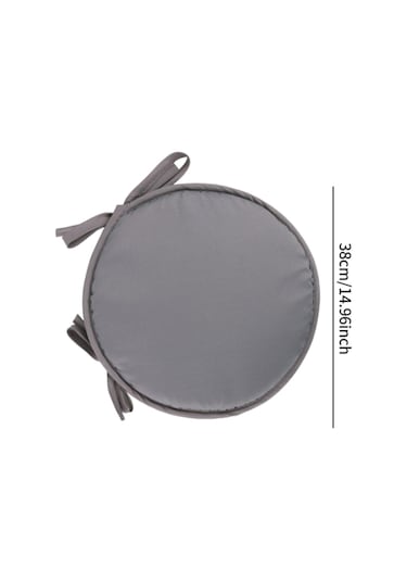 Suntek Yuvarlak Sandalye Yastık Zemin Pouf Mat Açık-gri-38-cm Açık Gri 38 Cm