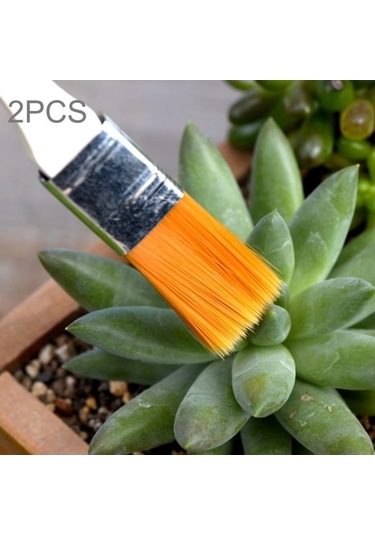 Rogfer 2 Pcs Bahçecilik Bitki Fırçaları Enkaz Fırça Çörekleri Çok Etli Bitki Fırçaları Mikro-landscape Moss Hanehalkı Küçük Fırça Aletleri
