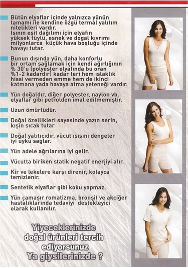 Hasyün Erkek Yün Uzun Kol Üst Içlik 102