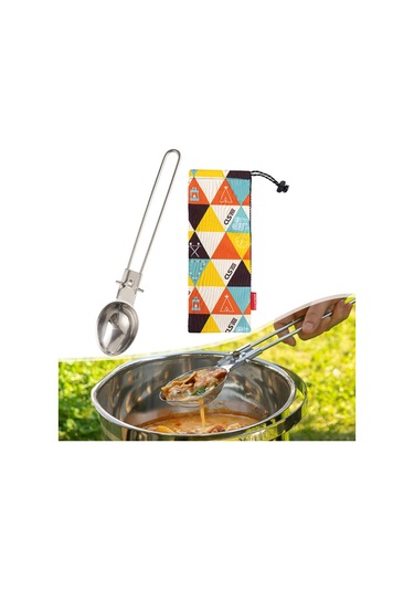 Suntek Paslanmaz Çelik Turner Piknik Sofra Profesyonel Kamp Gümüş