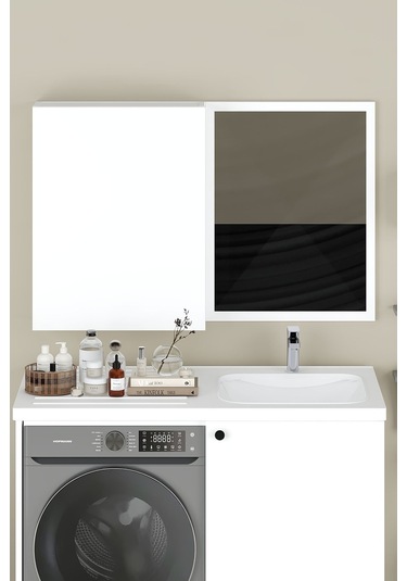 Sany Aynalı Banyo Dolabı, Banyo Üst Dolabı Beyaz