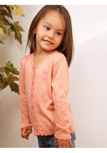 Minora Düğmeli Sıcak Örgü Kardigan Üst 248017138 Leylak