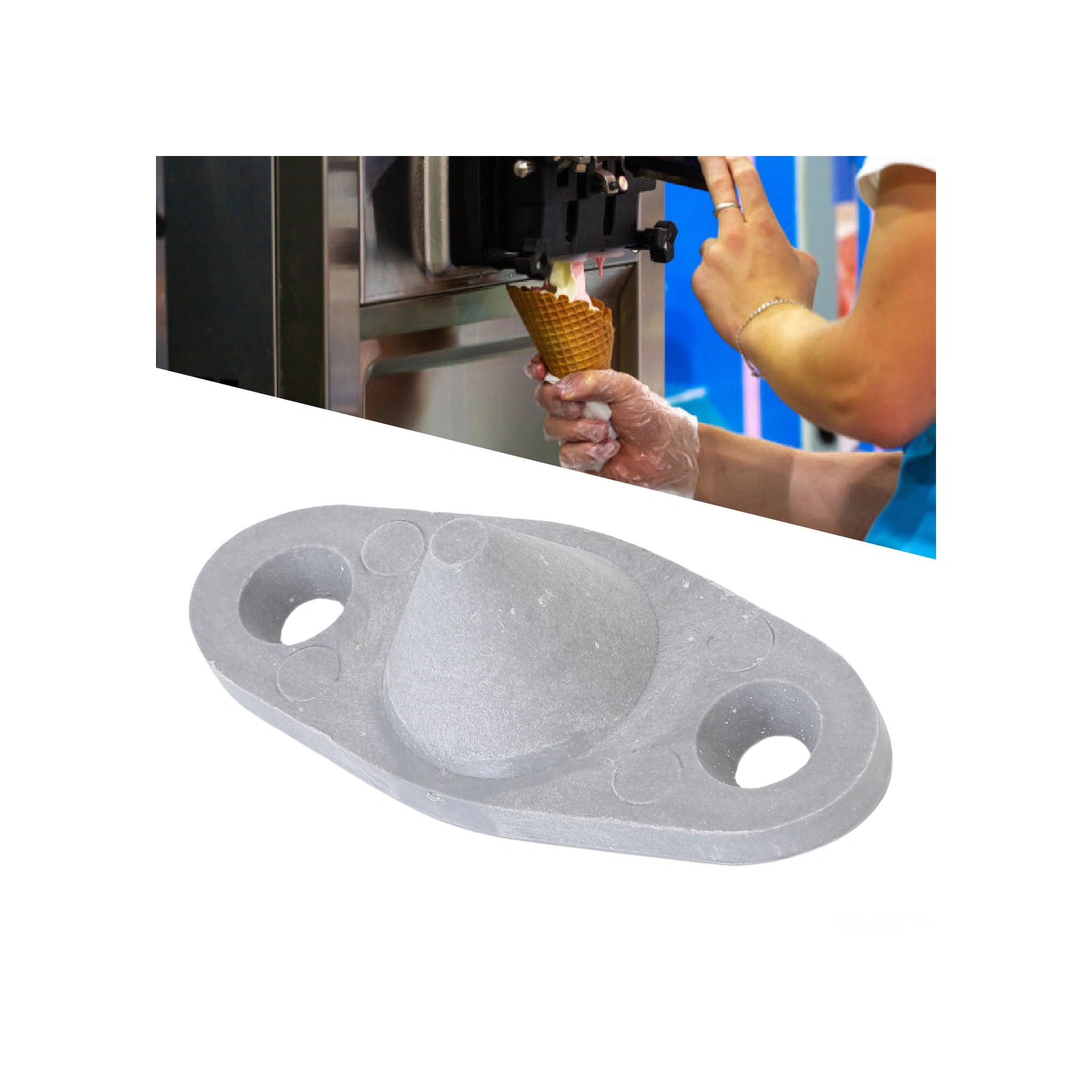 Geeroyoo Dondurma Makinesi Buzdolabı İçin Abs Malzeme Değiştirme Kova Merkezi Alt Parçası - Uyumlu, Dayanıklı Ve Kolay Kurulum Diğer