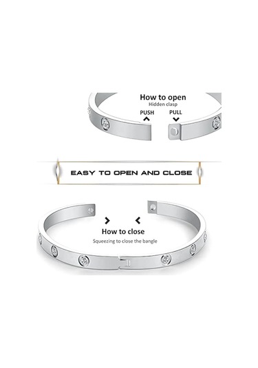 Altın Kübik Zirkonya Taşlı Bilezikler Paslanmaz Çelik Bileklik Takı Kadınlar Genç Kızlar İçin Aşk Hediyeleri Altın