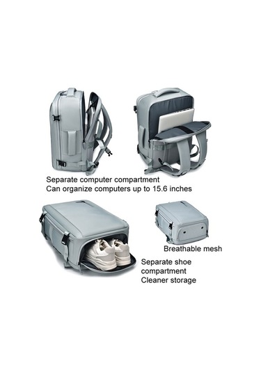 Tongxida Weıxıer B722 Modern Tasarım Büyük Kapasiteli Seyahat Çantası Açık Mavi Açık Mavi