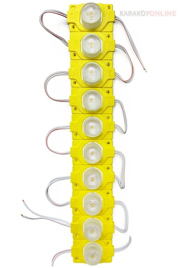 1.5 Watt Tekli Manda Gözü Modül Led 10 Lu Paket Sarı