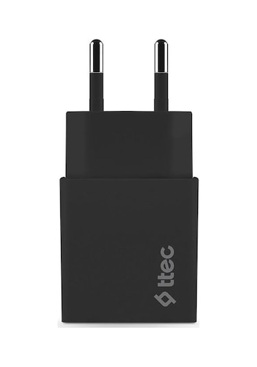 Ttec Smartcharger Seyahat Şarj Aleti 2.1A + Type-C Kablo Siyah -