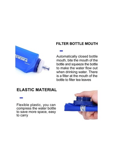 Maoyaya Widesea Kamp 600ml Yumuşak Su Şişesi İçme Spor Katlanır Çanta, Kullanıcı Yorumlarına Dayalı
