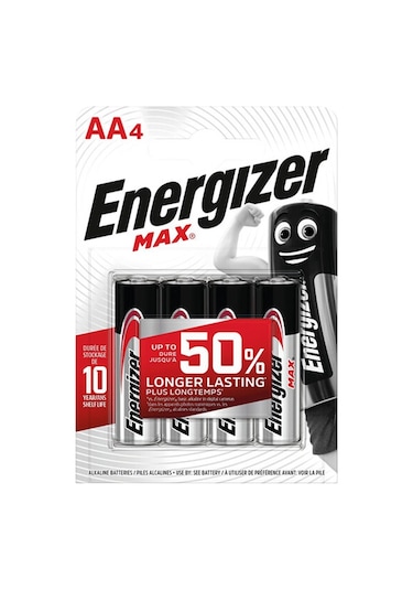 Energizer Max Kalın Kalem 4 Lü Alkalin Kalem Pil