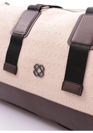 Dgn Arm209 Kadin Üstü Oval Seyahat Çantasi ARM209-2491-R2440 Bej