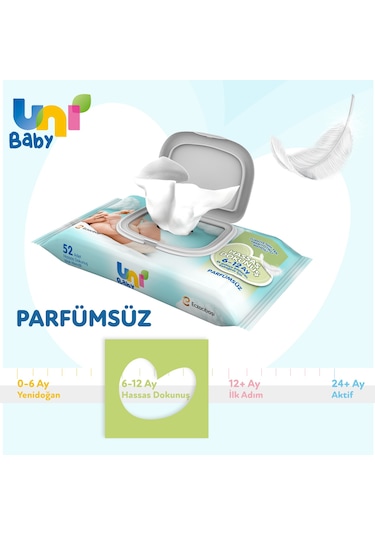 Uni Baby Hassas Dokunuş Islak Mendil 12'li 624 Yaprak