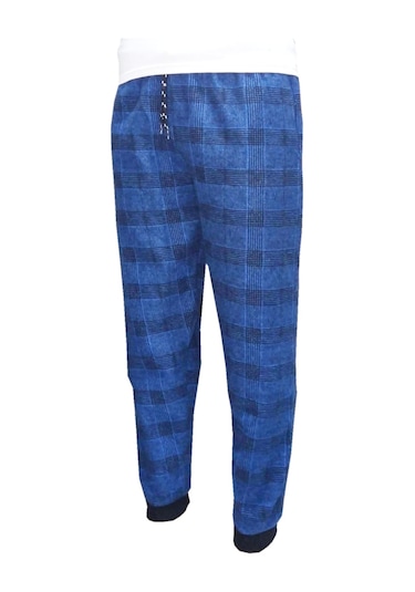 Wingetstar Ekose Manşetli Erkek Eşofman Altı Saks Mavisi