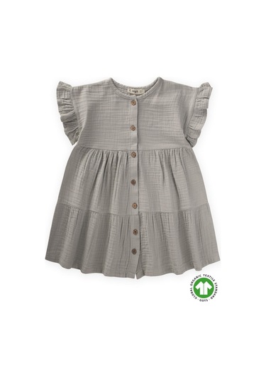 Cigit Organik Müslin Elbise 2-8 Yaş Su Yeşili SU YEŞİLİ