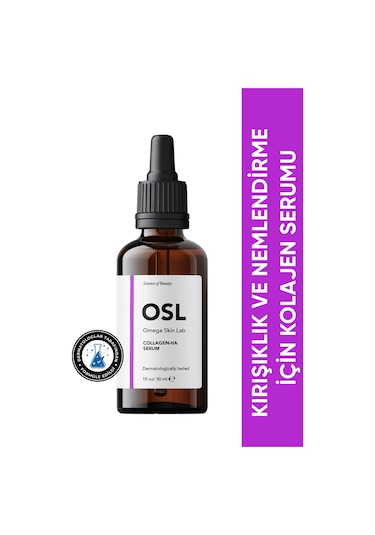 OSL Omega Skin Lab Kırışıklık Ve Nemlendirme İçin Kolajen-HA Serum 30 ML