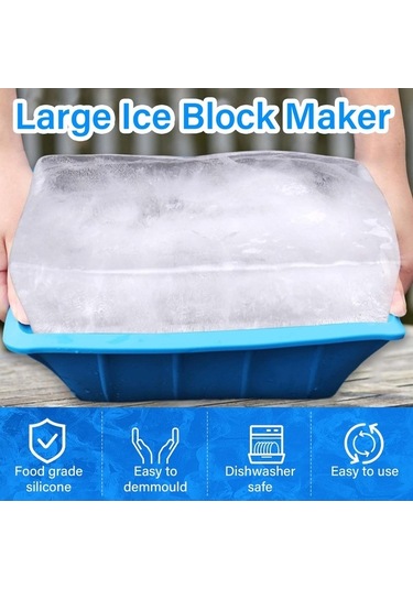 Wondernest Kalıbı, Jialan İçin Ekstra Dondurucu Buz Büyük Bloğu Adet 2 Wx Çok Renkli