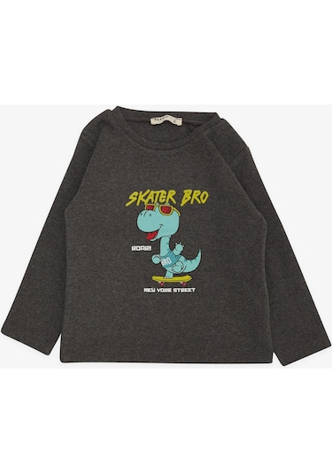 Breeze Girls & Boys Erkek Çocuk Uzun Kollu Tişört Kaykaycı Gözlüklü Dinozor Baskılı 1-4 Yaş, Koyu Gri Melanj-koyu Gri Melanj Koyu Gri Melanj Breeze Girls & Boys Erkek Çocuk Uzun Kollu Tişört Kaykaycı Gözlüklü Dinozor Baskılı 1-4 Yaş, Koyu Gri Melanj-koyu Gri Melanj Koyu Gri Melanj