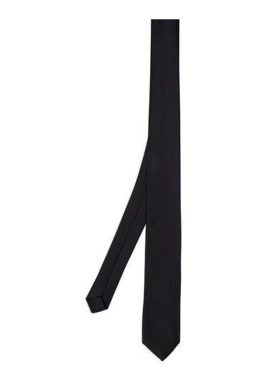 Siyah Düz Klasik Micro Kravat 261810Etc003 002 Siyah