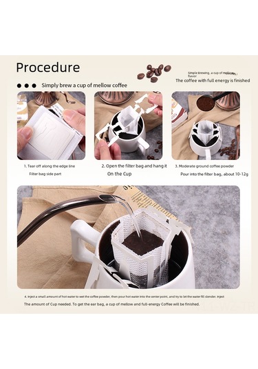 Wezone Japon Kaliteli Materyal Gıda Grubu El Filtre Kahve Poşeti - 50 Adet Paket, Kolay Kullanım, Saf Ve Lezzetli Kahve Hazırlama Ged0556 Diğer