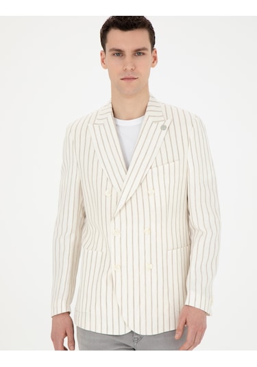 Pierre Cardin Erkek Ekru Ceket 50284938-vr019 Ekru