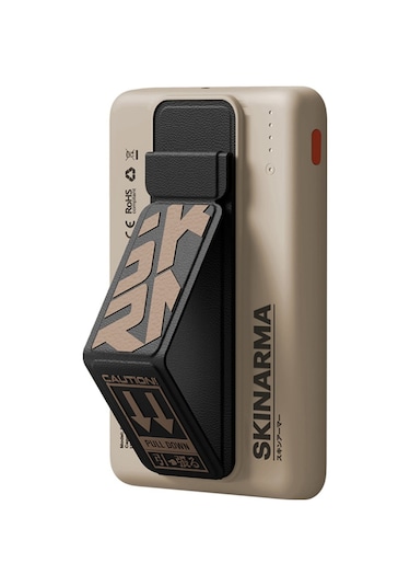 Magsafe Powerbank Skinarma Spunk Wireless Şarj Ve Pd Hızlı Şarj Özellikli 15w 5000mah Krem